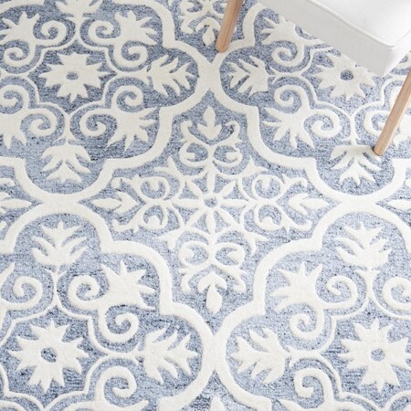 Safavieh 6 x 6 ft. Metro Contemporary Square Area Rug Light Blue & Ivory MET859L-6SQ